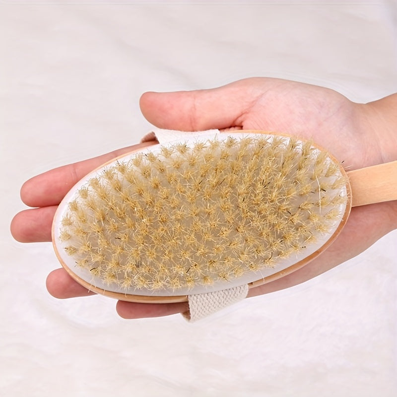 Detachable Long Handle Body Rubbing Shower Brush - Exfoliating Tool