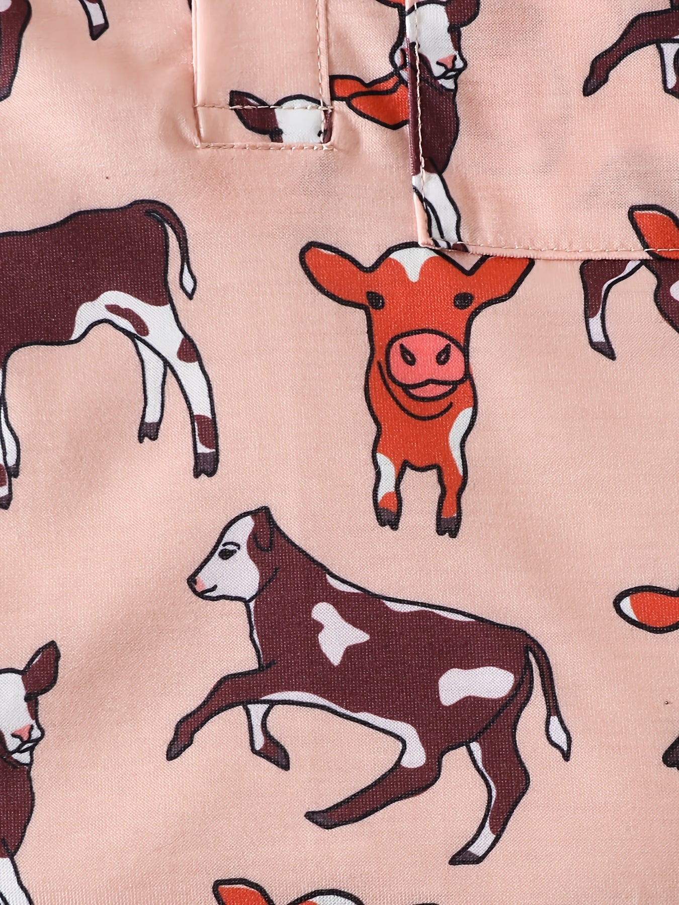 Boys Cow Cartoon Polo Shirt Summer Kids Clothes