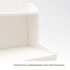 Desktop Storage Rack Wooden Double Layer Cosmetics Student Desk Storage