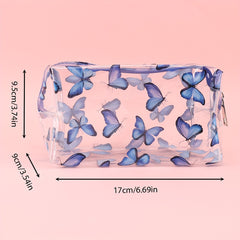 Transparent Small Flower Pencil Pouch Large Capacity Pencil Case