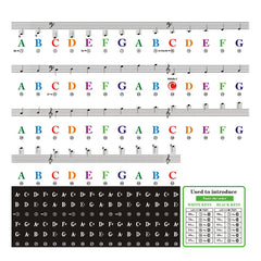Piano Keyboard Sticker Set Easy to Apply and Remove