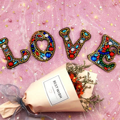 DIY English Letters Keychain Pendant