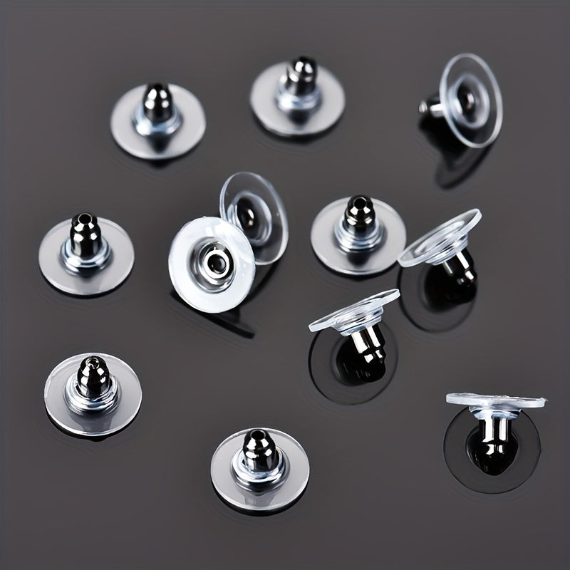 100pcs Hypoallergenic Transparent Adhesive Ear Caps