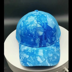 Tie Dye Ponytail Baseball Cap Mesh Trucker Hat Hip Hop Dad Hats Summer Sun Cap