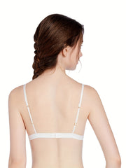 Lace Plunge Bra & Wireless Scallop Trim Bra Set