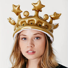 1 Pc Inflatable Crown Birthday Party Hat
