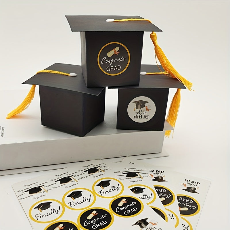 Graduation Season Bachelor Hat Favor Box Set