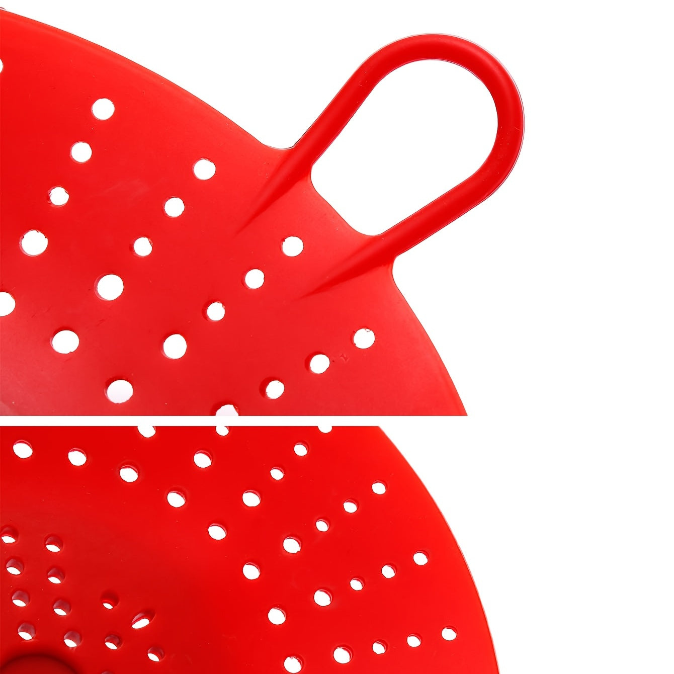 Red Silicone Vegetable And Food Steamer Basket Kitchen Item