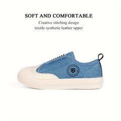 TARANIS Girl's Rubber Sole Sneakers Comfy Non Slip Casual Shoes
