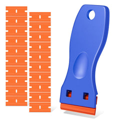 Plastic Blade Scraper Tool with 20 Blades for Removing Labels