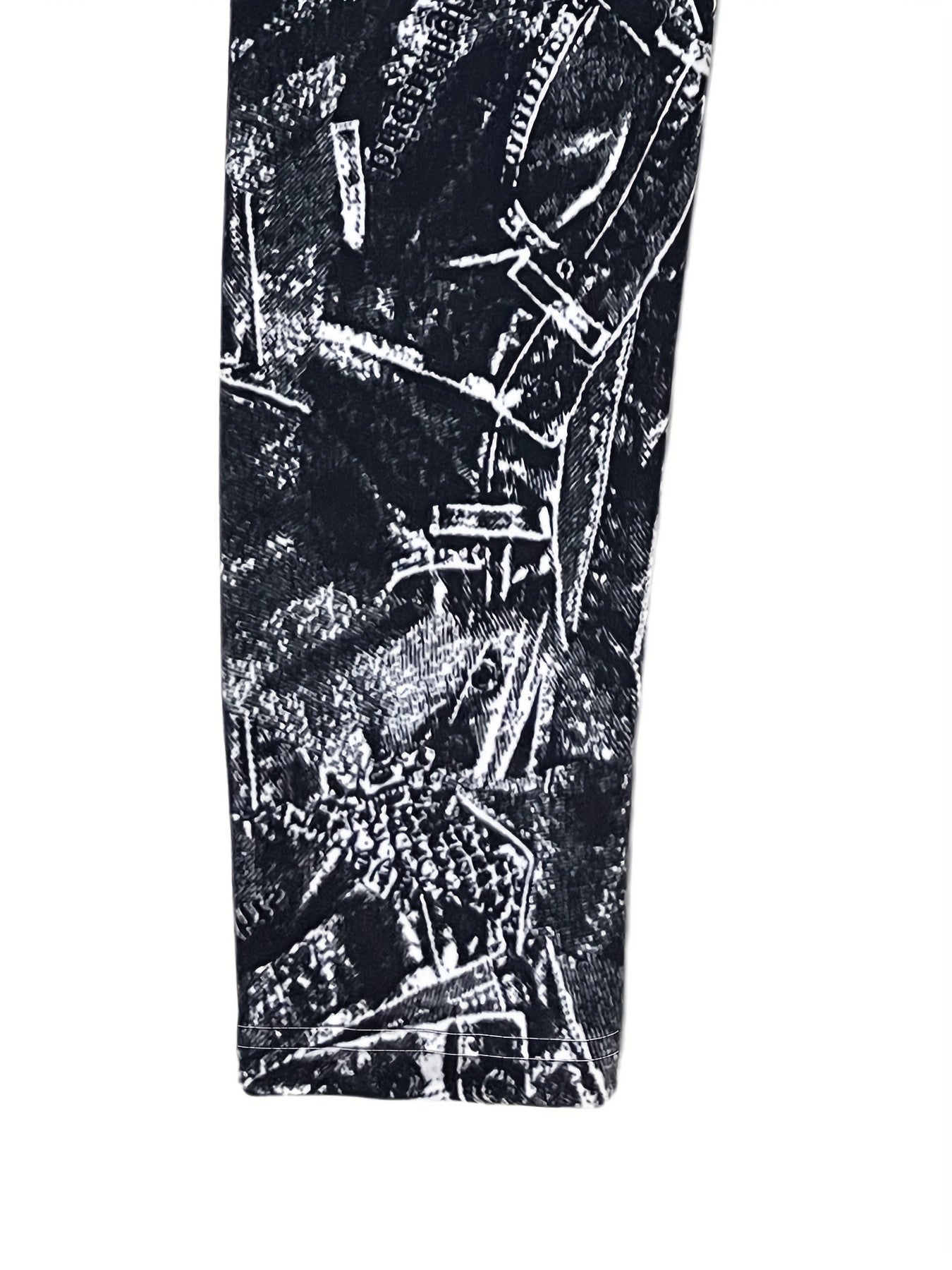  Retro Leggings Women's Plus Digital Print High Stretch Skinny Leggings