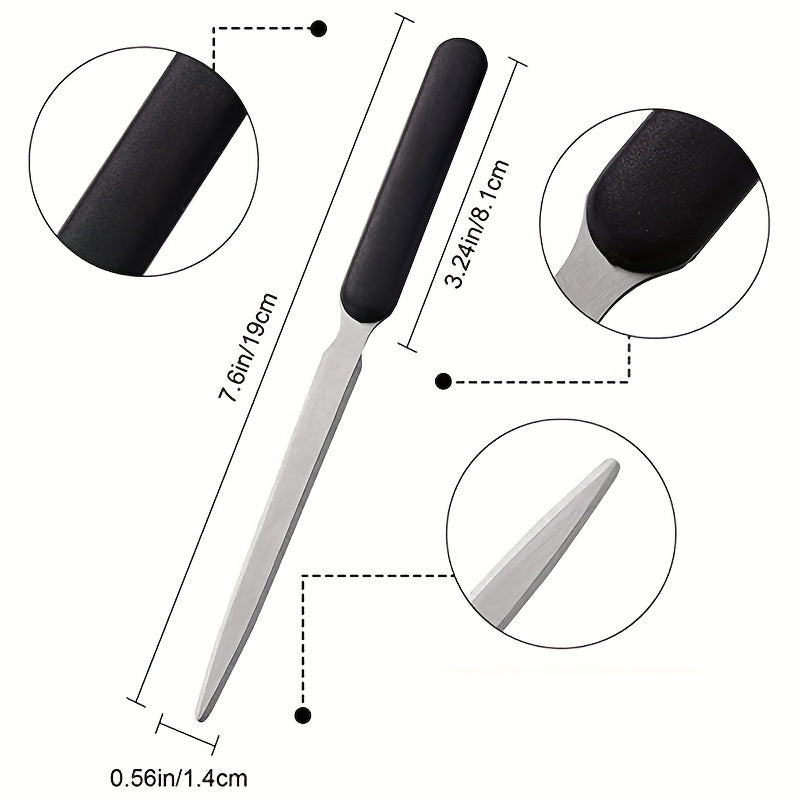 3pcs Stainless Steel Envelope Openers Lightweight Mail Slitters