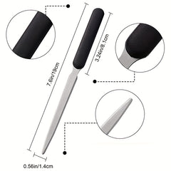 3pcs Stainless Steel Envelope Openers Lightweight Mail Slitters