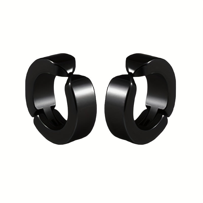 Titanium Steel Small Earrings for Men