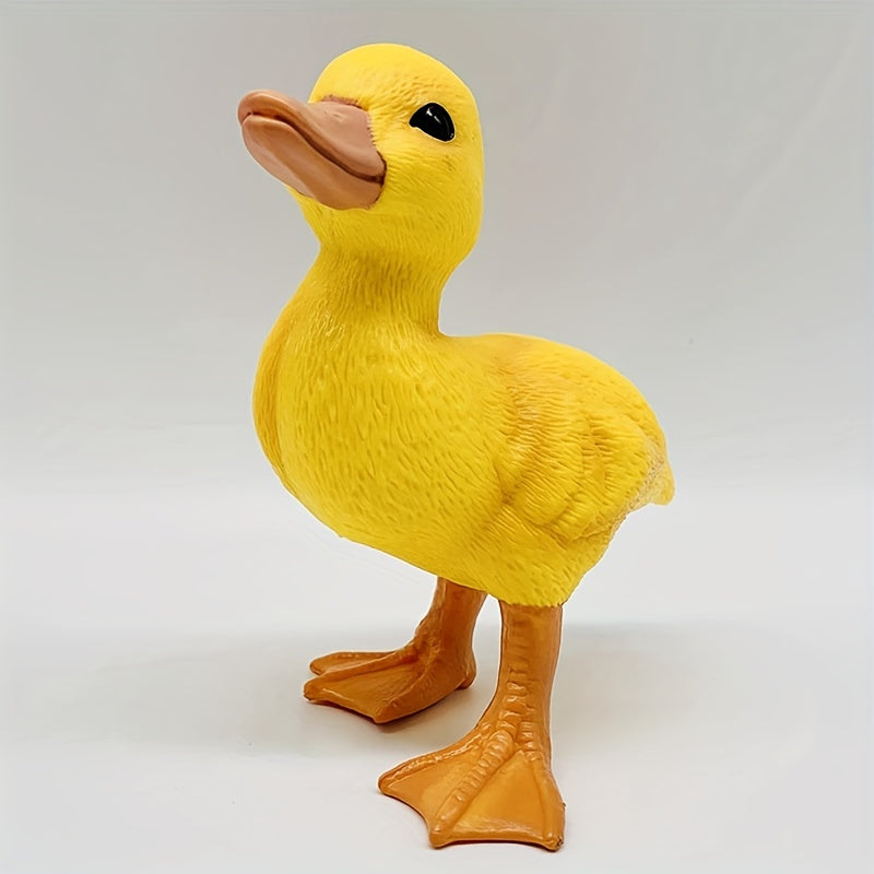 Simulation Animal Toy Yellow Duck Model Desktop Computer Decoration