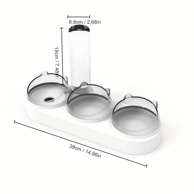 Triple Pets Auto Water & Food Bowl Set for Cats Small Dogs