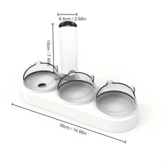 Triple Pets Auto Water & Food Bowl Set for Cats Small Dogs