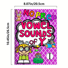Phonics Activity Workbook: Master Vowel Sounds Reading & Writing for Kids