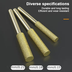 3-Piece Diamond Coated Chainsaw Sharpener Set