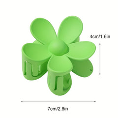 Large Flower Shaped Hair Claw Clip Ponytail Holder for Women Girls