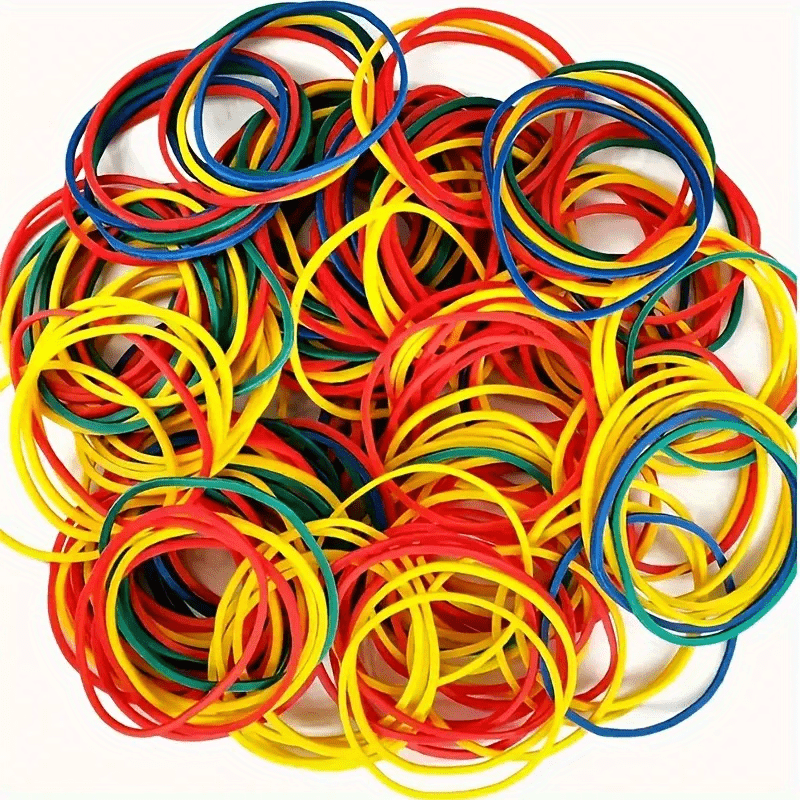 Rubber Bands 5.0 Cm Diameter 4 Colors Pack of 150-600