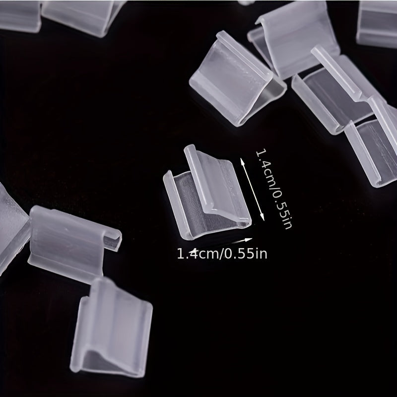 100pcs Clear Balloon Sealing Clip V-shaped Sealing Clip Wedding Party Christmas