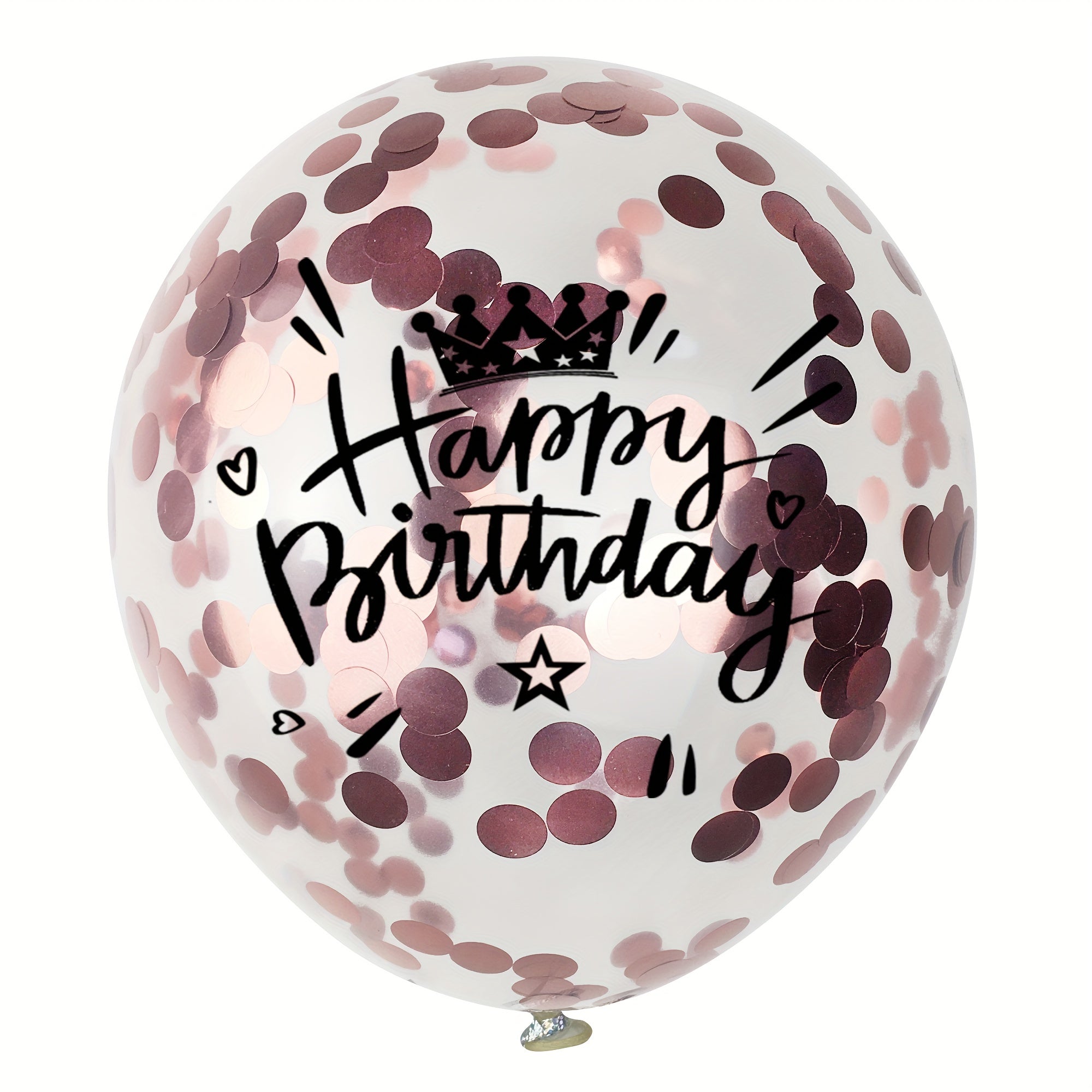 15pcs Happy Birthday Latex Printed Balloons 30 48 Cm Yellow Rose Golden