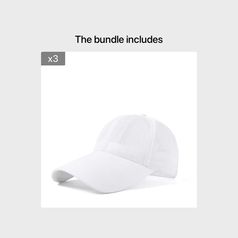 Breathable Mesh Cap 33IN Extended Brim Sunshade Cap