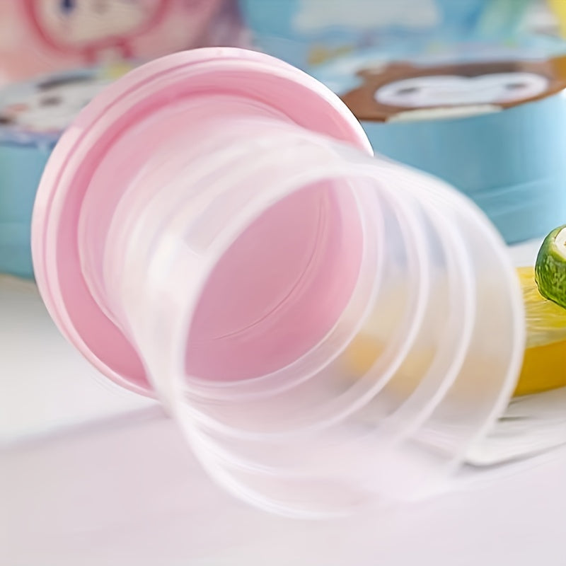 Cartoon Retractable Water Cup Portable Mini Cup for Outdoor Travel