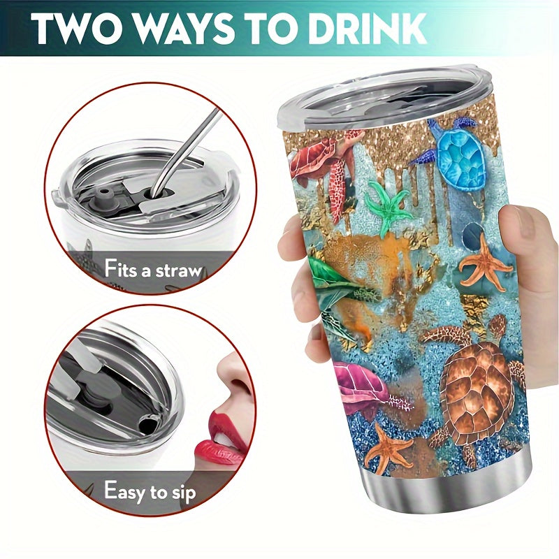 20oz Stainless Steel Insulated Tumbler Coffee Cup - Cold & Hot Beverage