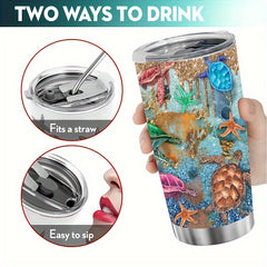 20oz Stainless Steel Insulated Tumbler Coffee Cup - Cold & Hot Beverage