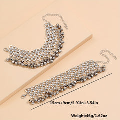 Vintage Boho Anklet Set - 2 Pcs