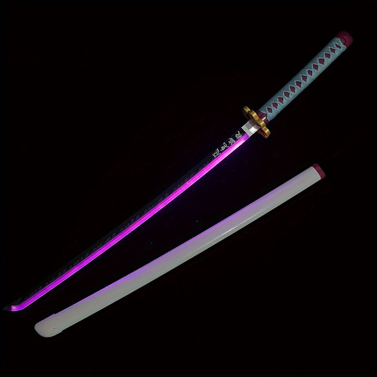 Katana Sword With Lights USB Charging Anime Sword Halloween Cosplay