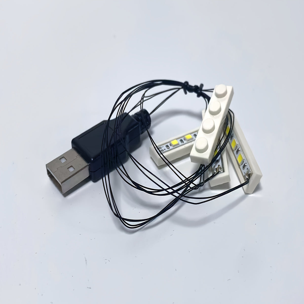 LED Building Block Lighting Kit 4 Warm 1x4 Bricks