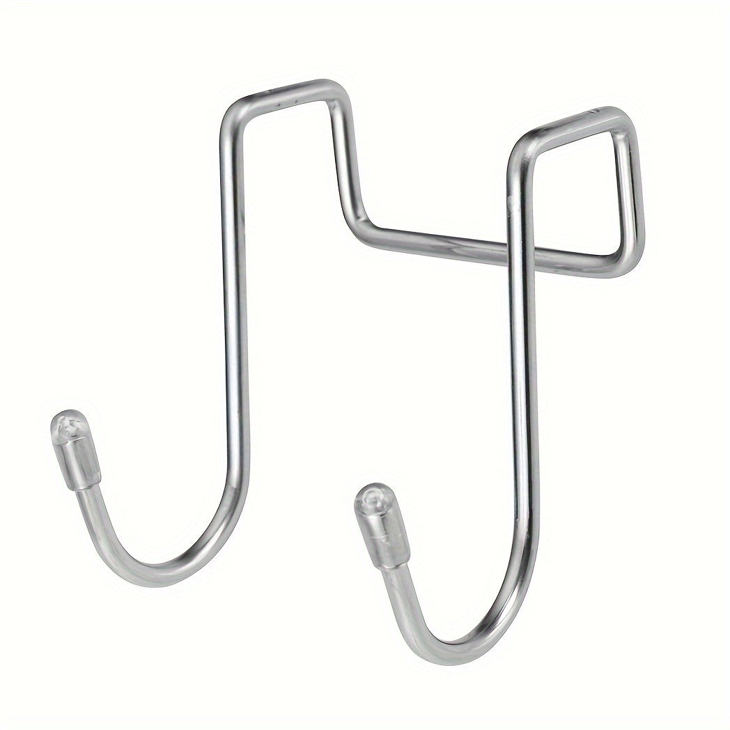 Stainless Steel Double S Hook Holder Heavy Duty Punching Clothes Hanger
