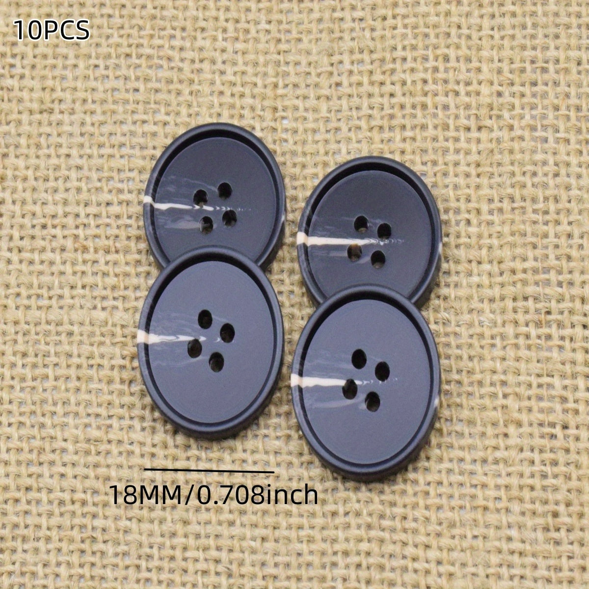 10PCS Resin and Horn Coat Suit Button Set