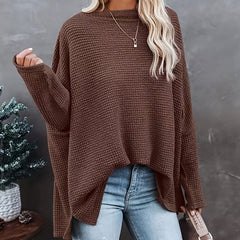 Off Shoulder Bat Sleeve Knitted Sweater Top