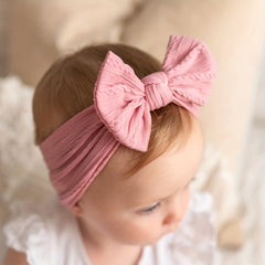 Kids Elastic Headband Bow Soft Skin Friendly