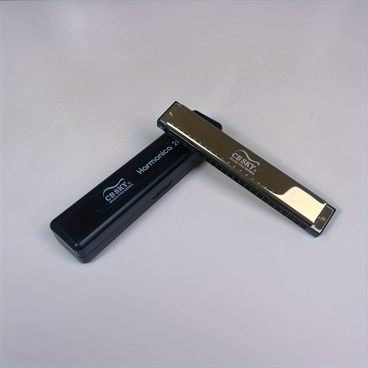 24 Hole Double tone Harmonica Mouth Organ C Key Diatonic Harmonica
