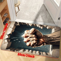 Fist Pattern Rug Machine Washable Carpet for Bedroom Living Room