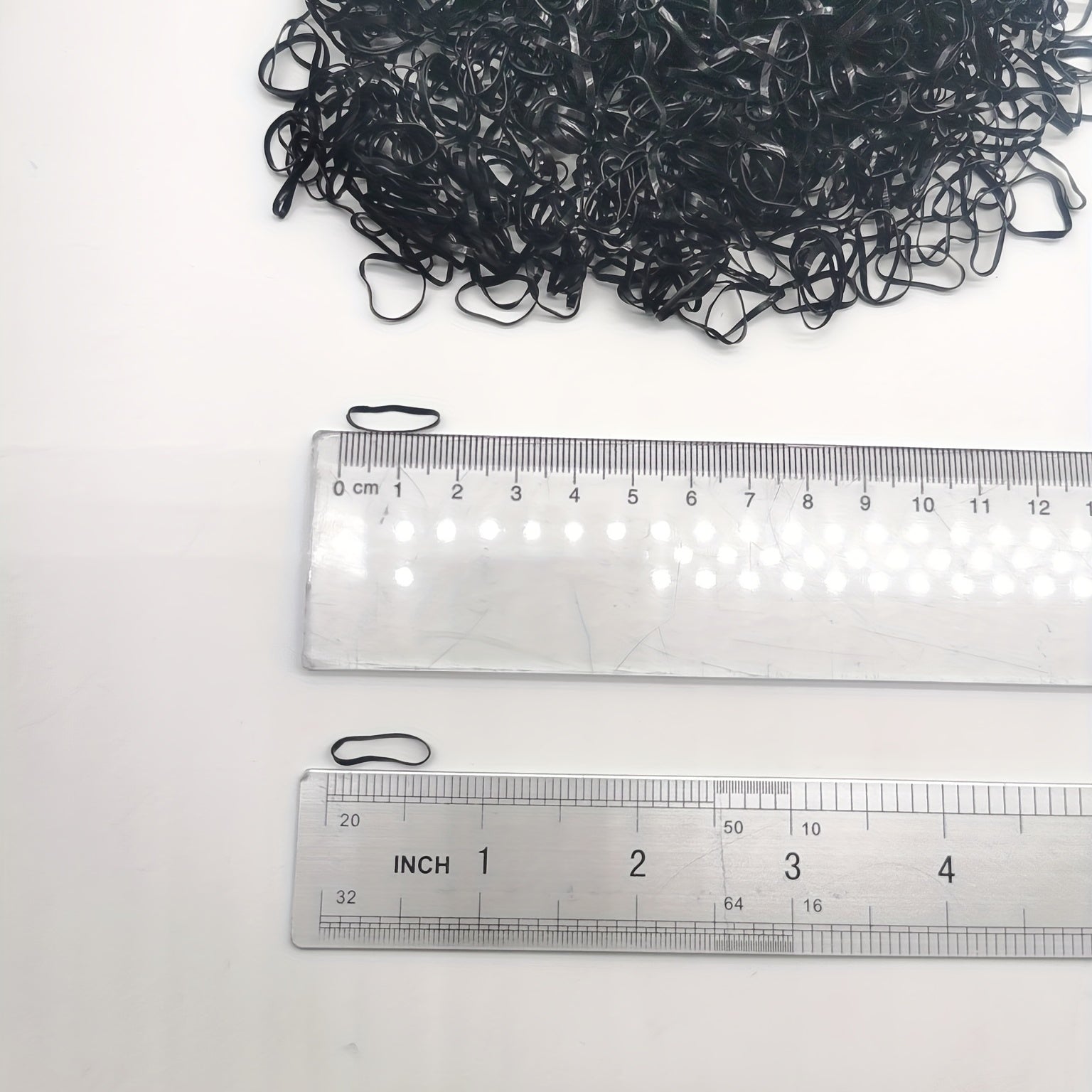 1000PCS Colorful Transparent Rubber Bundle Hair Tie Hair Ring