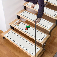 Classic Square Frame Pattern Floor Stickers - Non-slip Stairs Pedal Decoration