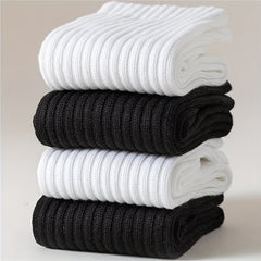 10 Pairs Comfy Breathable Women's Solid Socks All match Stockings & Hosiery