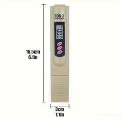 Water Tester LCD Display Accuracy Water Meter Drinking Water Aquariums RO System