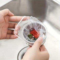100pcs Disposable Sink Strainer Trash Bag Sink Filter Mesh Bag