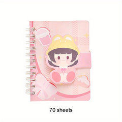 Cartoon Coil Notebook Mini Notepad Back To School