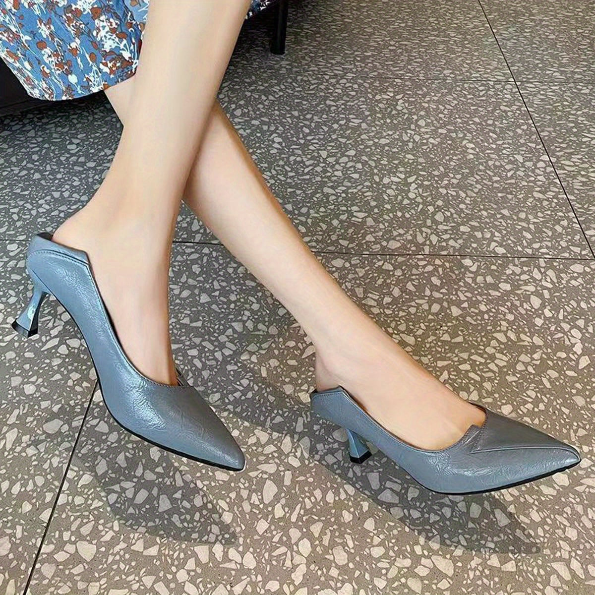 Women's Stiletto Heels Point Toe Pumps Comfortable Work Shoes