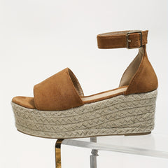Women's Platform Espadrille Sandals Ankle Strap Wedge Heels