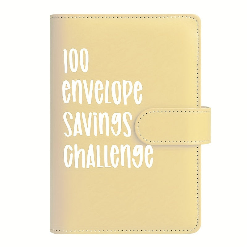100 Envelope Challenge Binder with 25 Grid Cards & 100 Couple Challenge Notebook