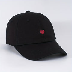 Heart Embroidery Couple Baseball Cap Lightweight Sun Hat